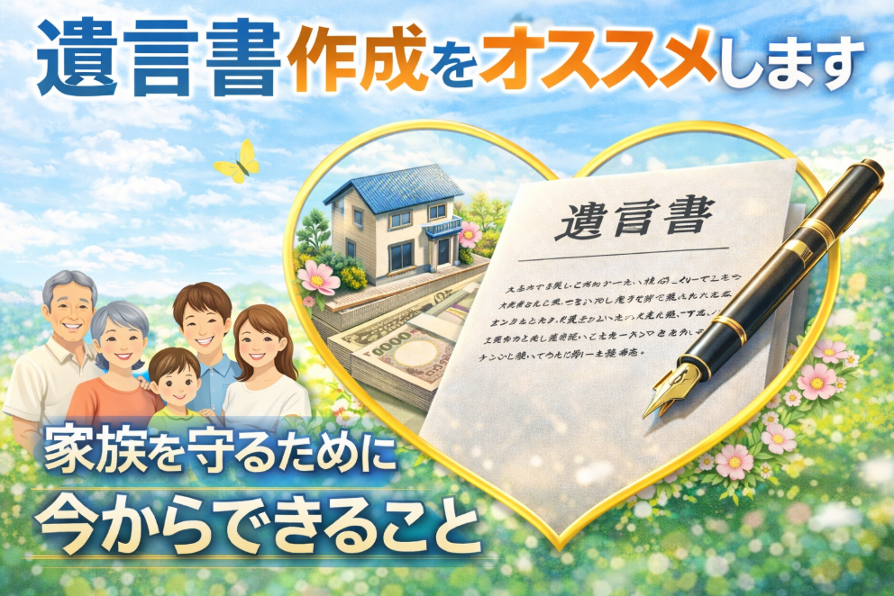 遺言書作成をオススメします