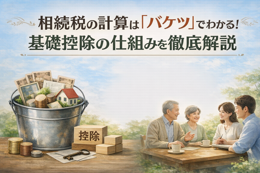 【保存版】相続税の計算は「バケツ」でわかる！基礎控除の仕組みを徹底解説